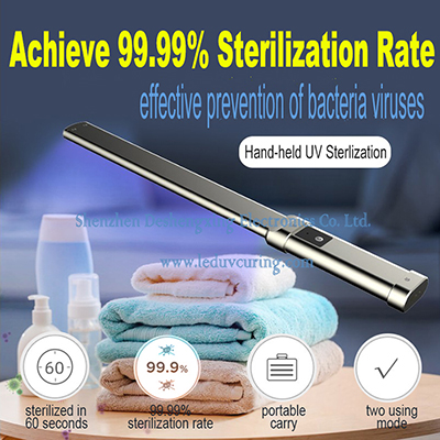 Hand-held UV Disinfection Lamp for Sterilization