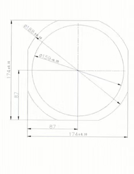 dimensione dell'anello del telaio